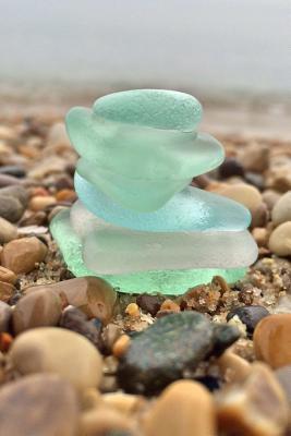 Download Balanced Green Sea Glass at the Shore Meditation Journal: 150 Page Lined Notebook/Diary - NOT A BOOK | PDF