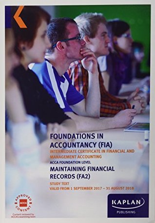 Read online FA2 Maintaining Financial Records - Study Text - Kaplan Publishing | ePub