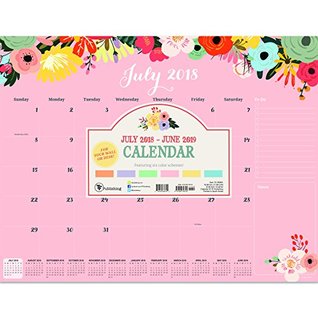 Read online Floral Desk Pad Blotter 2019 Calendar: July 2018 - June 2019 (Academic Year) - NOT A BOOK file in ePub