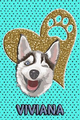 Download Husky Life Viviana: College Ruled Composition Book Diary Lined Journal Blue - Frosty Love | ePub