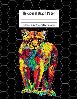 Download Hexagonal Graph Paper: Organic Chemistry & Biochemistry Notebook, Vibrant Lioness Cover, 160 Pages (8.5 x 11 inch, 1/4 inch hexagons) - Nick Darker file in PDF