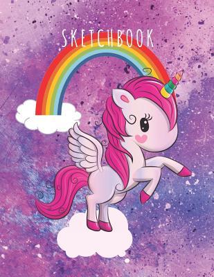Read online Sketchbook: Cute Unicorn On Pink, Large Blank Paper Sketchbook For Girls: For Drawing And Sketching, Sketch Book for Kids, 8.5x11 120 Pages -  file in ePub