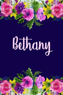 Read Bethany: Personalized Name Pink Floral Design Matte Soft Cover Notebook Journal to Write In. 120 Blank Lined Pages -  | ePub