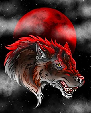 Read Online Born Under A Bad Moon: Red Wolf Blood Moon College Rule Composition Notebook - Sledgepainter Books | PDF